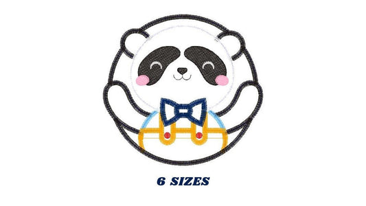 Panda embroidery design - Animal embroidery designs machine embroidery pattern - Baby boy embroidery file - Face Panda applique design