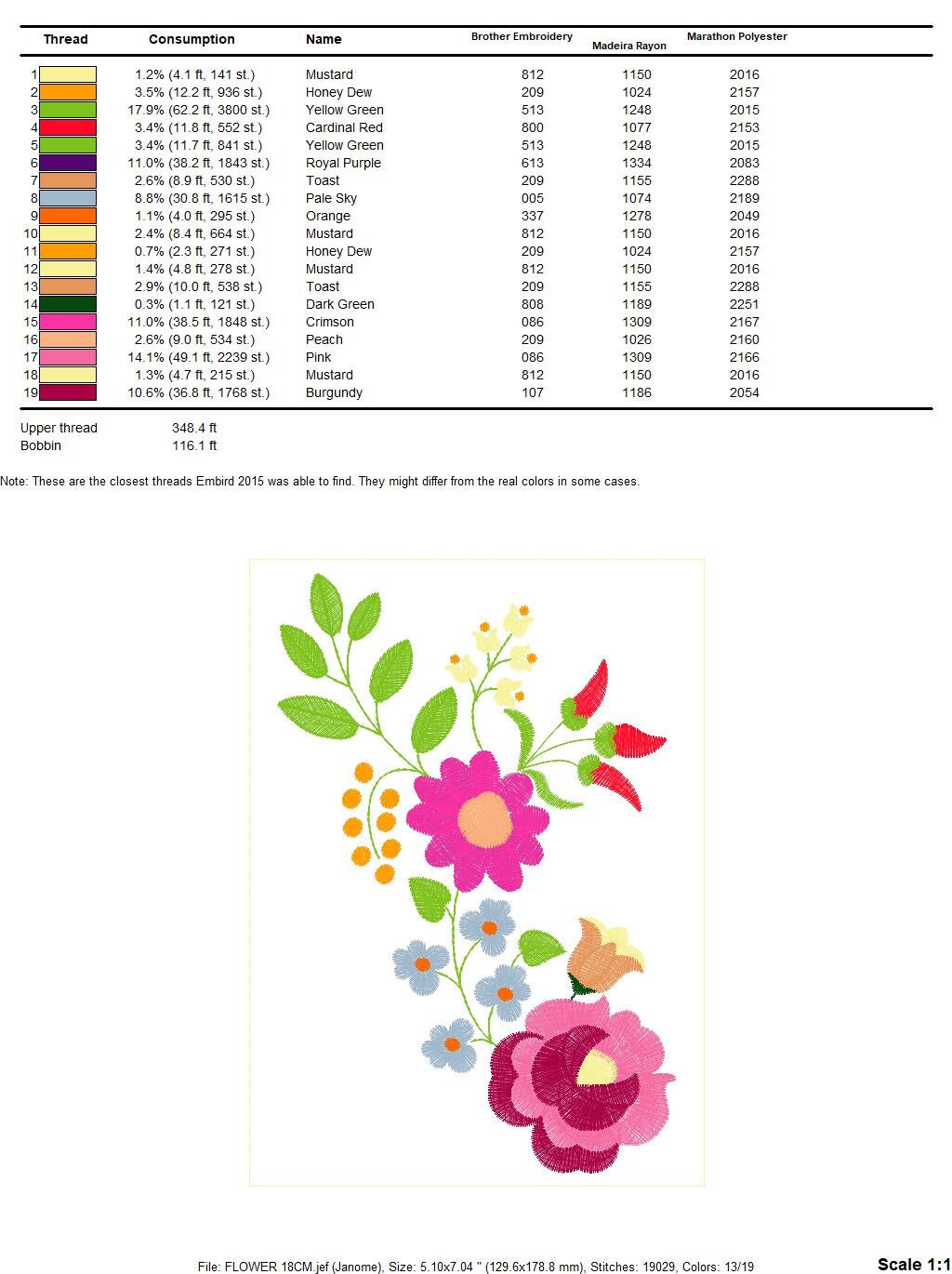 Hungarian embroidery designs - Flowers embroidery design machine embroidery pattern - Floral embroidery file - instant download digital file - Marcia Embroidery
