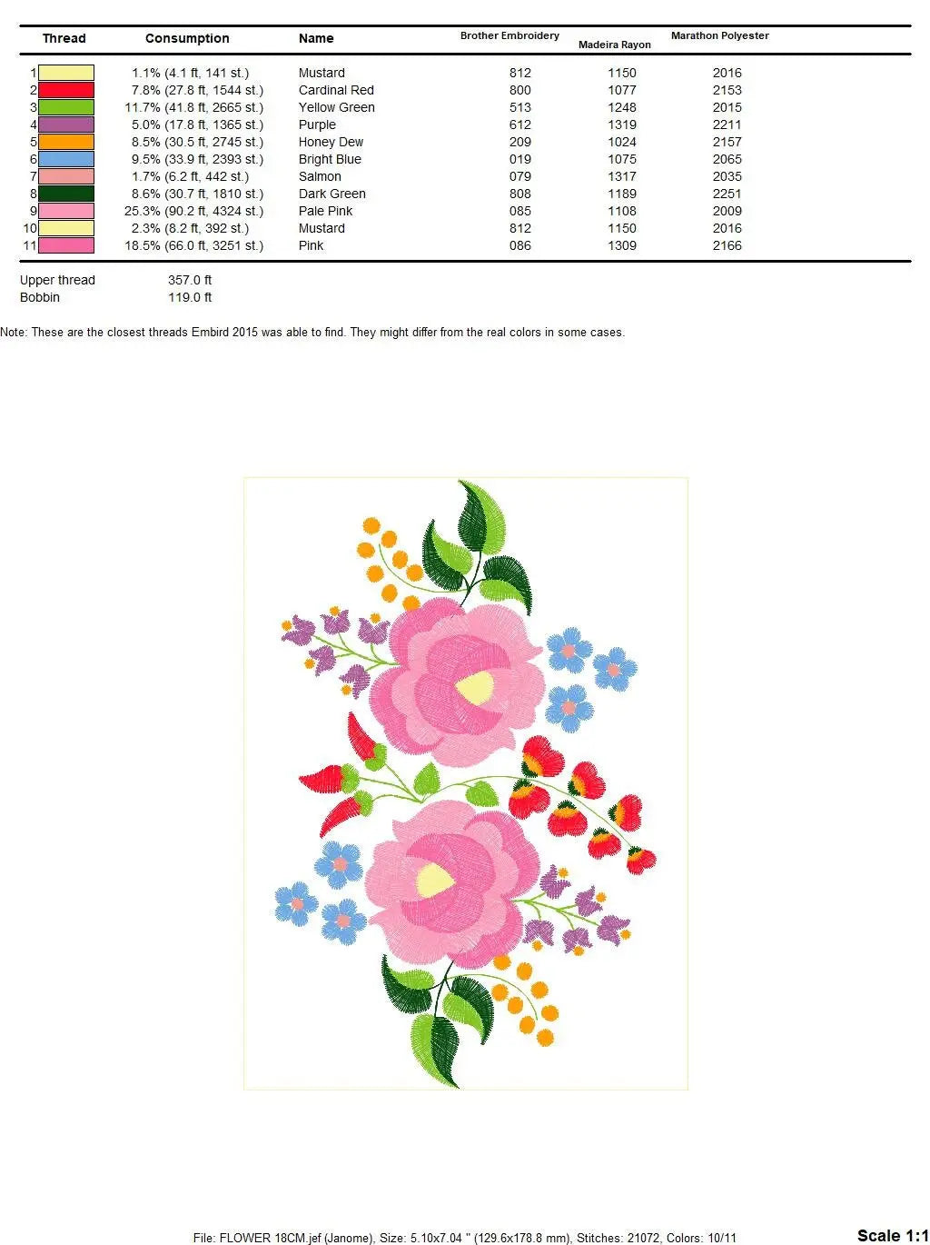 Hungarian embroidery designs - Flowers embroidery design machine embroidery pattern - Floral embroidery file - instant download digital file Marcia Embroidery