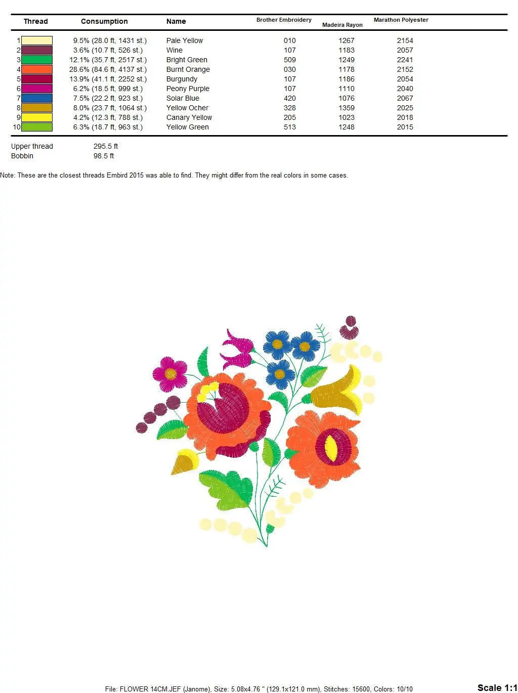 Flowers embroidery designs - Hungarian embroidery design machine embroidery pattern - Floral embroidery file - instant download digital file Marcia Embroidery