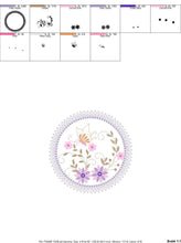 Carica l&#39;immagine nel visualizzatore di Gallery, Flower Frame embroidery designs - Daisy embroidery design machine embroidery pattern - Kitchen embroidery file - instant digital download
