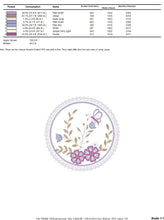 Load image into Gallery viewer, Frame embroidery designs - Flower embroidery design machine embroidery pattern - Garden frame embroidery file - kitchen embroidery download
