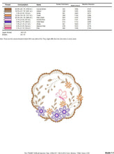 Load image into Gallery viewer, Flower stamp embroidery designs - Flower frame embroidery design machine embroidery pattern - Daisy embroidery file - embroidery download
