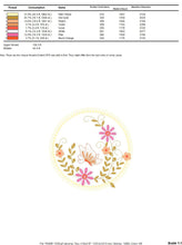 Laden Sie das Bild in den Galerie-Viewer, Frame embroidery designs - Flower embroidery design machine embroidery pattern - Butterfly embroidery file girl embroidery - Flower frame
