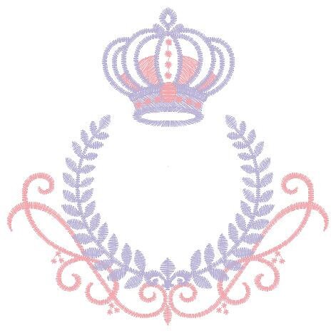 Laurel embroidery designs - Monogram frame embroidery design machine embroidery pattern - Baby boy embroidery file - Laurel wreath Crown