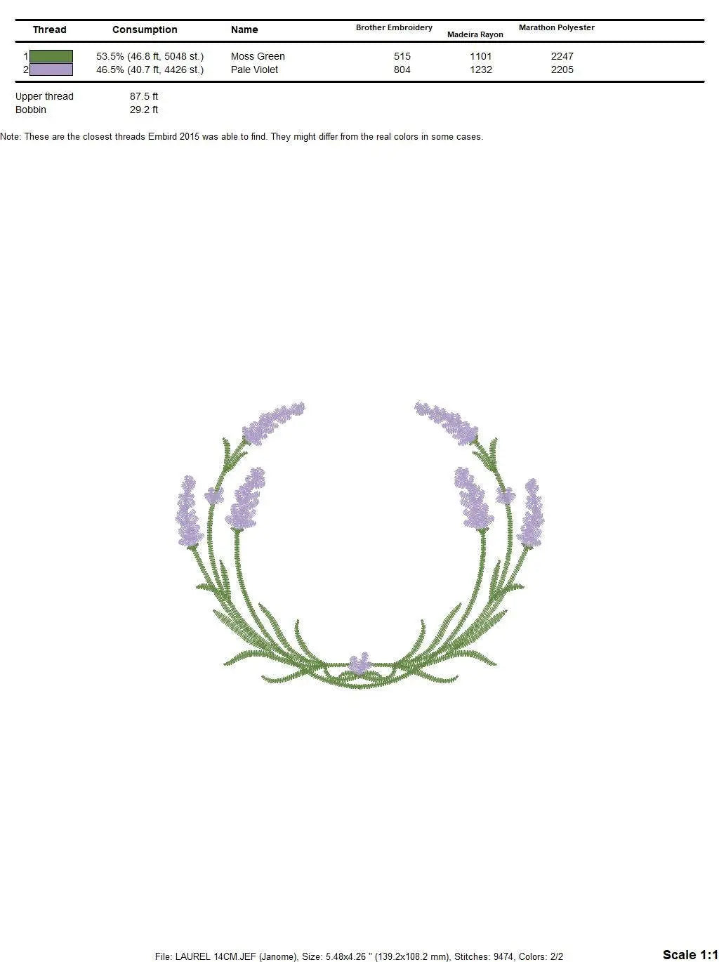 Monogram Frame embroidery designs - Lavender embroidery design machine embroidery pattern - Floral wreath embroidery file - instant download Marcia Embroidery