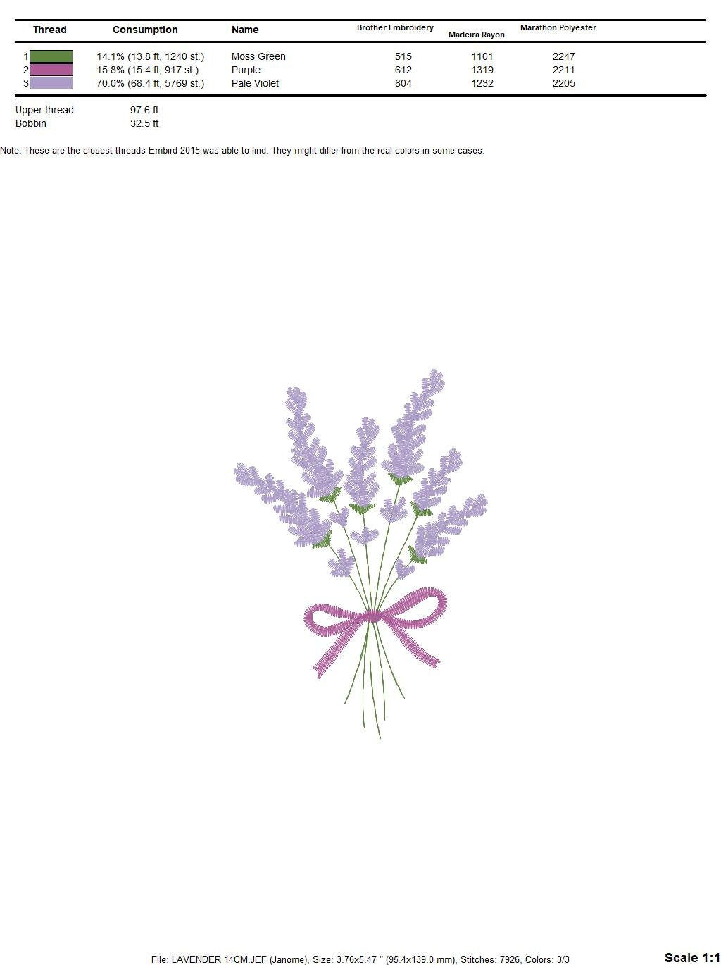 Bouquet of Lavender embroidery designs - Flower embroidery design machine embroidery pattern - Floral embroidery file - instant download Marcia Embroidery