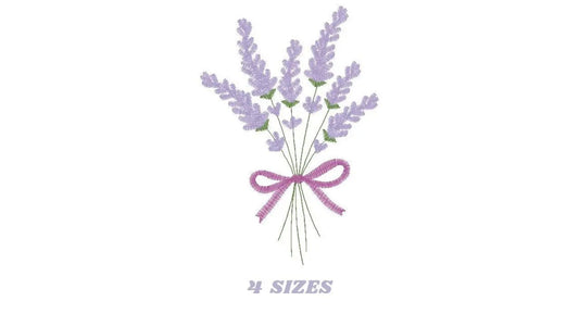 Bouquet of Lavender embroidery designs - Flower embroidery design machine embroidery pattern - Floral embroidery file - instant download Marcia Embroidery