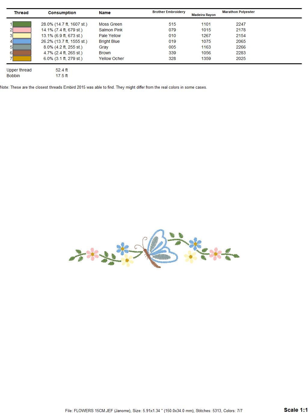 Butterfly embroidery design - Delicate Flowers embroidery designs machine embroidery pattern - Kitchen Towel embroidery file - pes download