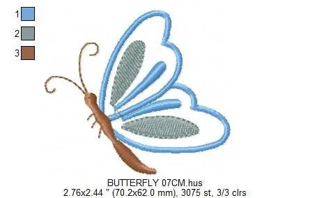 Butterfly embroidery design - Delicate embroidery designs machine embroidery pattern - Mini embroidery file - instant digital download pes Marcia Embroidery