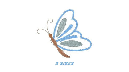Butterfly embroidery design - Delicate embroidery designs machine embroidery pattern - Mini embroidery file - instant digital download pes Marcia Embroidery