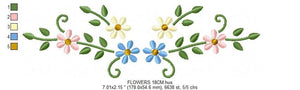 Flower Branch embroidery designs - Flower embroidery design machine embroidery pattern - Kitchen embroidery file - baby girl embroidery pes