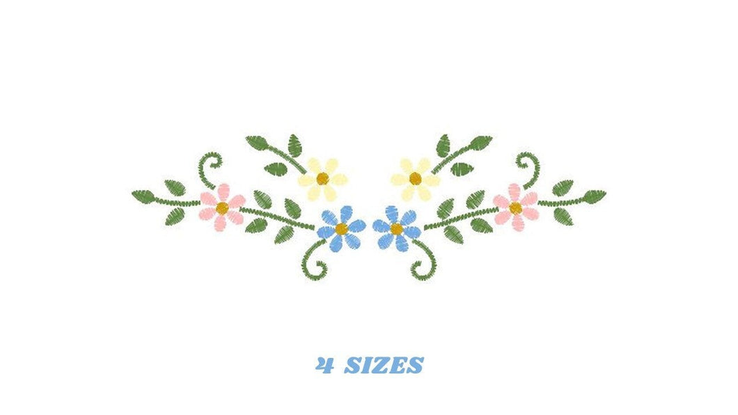 Flower Branch embroidery designs - Flower embroidery design machine embroidery pattern - Kitchen embroidery file - baby girl embroidery pes