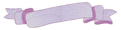 Ribbon banner embroidery designs - Frame embroidery design machine embroidery pattern - Line embroidery file - tea towel embroidery pes jef