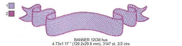 Banner embroidery designs - Sign embroidery design machine embroidery pattern - Ribbon banner embroidery file - tea towel embroidery pes jef - Marcia Embroidery