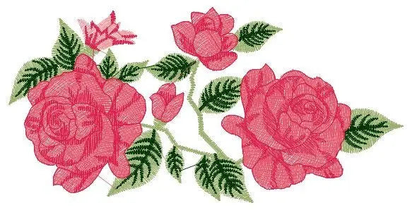 Roses embroidery designs - Towel embroidery design machine embroidery pattern - Rose embroidery file flower applique - instant download pes Marcia Embroidery