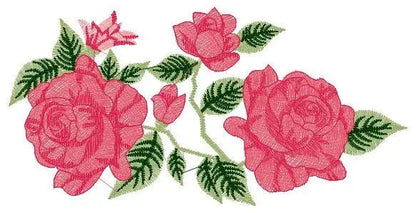 Roses embroidery designs - Towel embroidery design machine embroidery pattern - Rose embroidery file flower applique - instant download pes Marcia Embroidery