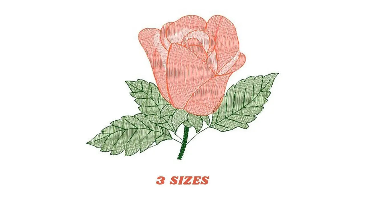 Roses embroidery designs - Flower embroidery design machine embroidery pattern - Rose embroidery file - Flowers for towels embroidery pes Marcia Embroidery