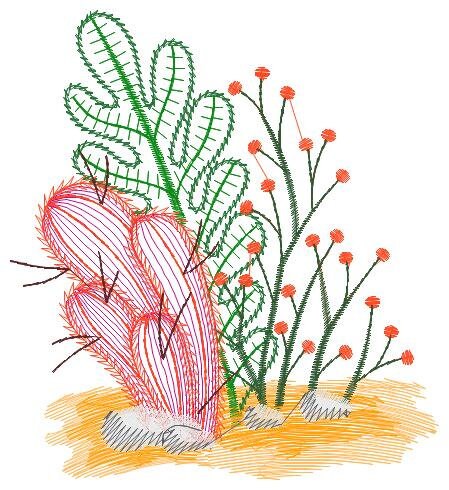 Cactus embroidery designs - Succulent embroidery design machine embroidery pattern - Mexican cactus design - plant embroidery file desert Marcia Embroidery
