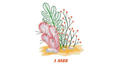 Cactus embroidery designs - Succulent embroidery design machine embroidery pattern - Mexican cactus design - plant embroidery file desert Marcia Embroidery