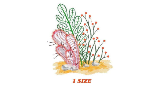 Cactus embroidery designs - Succulent embroidery design machine embroidery pattern - Mexican cactus design - plant embroidery file desert Marcia Embroidery