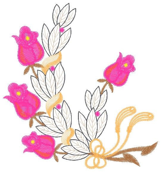 Roses bouquet embroidery designs - Flower embroidery design machine embroidery pattern - Floral embroidery file - instant digital download
