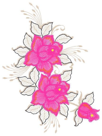 Roses embroidery designs - Flower embroidery design machine embroidery pattern - Floral embroidery file - instant embroidery download pes Marcia Embroidery