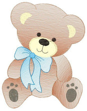 Charger l&#39;image dans la galerie, Bear embroidery designs - Baby boy embroidery design machine embroidery pattern - Cute Teddy Bear embroidery file - instant download pes jef
