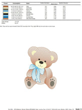 Charger l&#39;image dans la galerie, Bear embroidery designs - Baby boy embroidery design machine embroidery pattern - Cute Teddy Bear embroidery file - instant download pes jef
