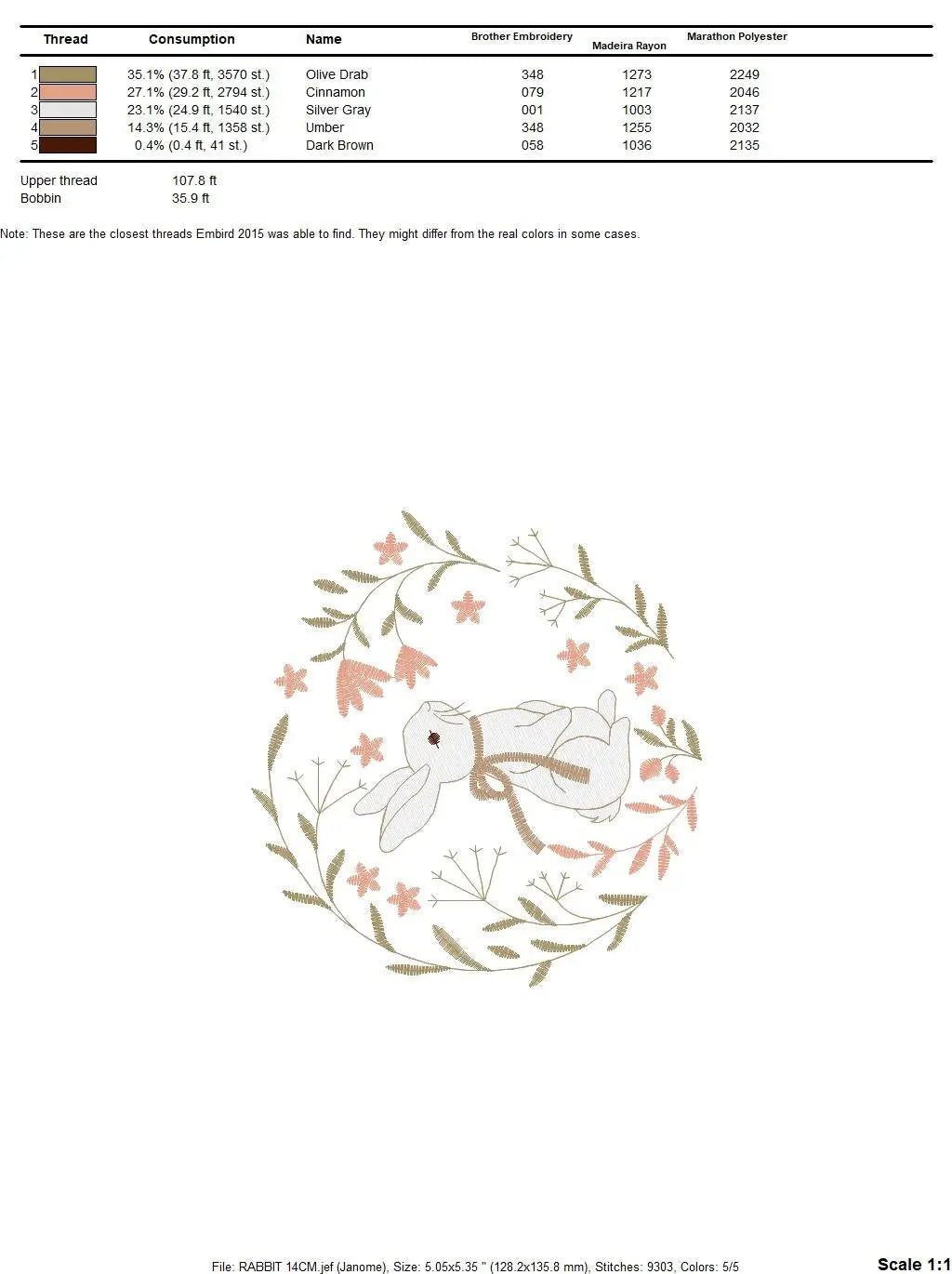 Bunny embroidery design - Animal embroidery designs machine embroidery pattern - Woodland animals embroidery file - instant download rabbit Marcia Embroidery