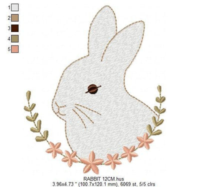 Bunny embroidery design - Animal embroidery designs machine embroidery pattern - Woodland animals embroidery file - instant download rabbit Marcia Embroidery