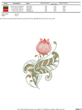 Load image into Gallery viewer, Tulip embroidery designs - Delicate Flower embroidery design machine embroidery pattern - Floral embroidery file - instant download pes jef
