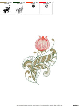 Load image into Gallery viewer, Tulip embroidery designs - Delicate Flower embroidery design machine embroidery pattern - Floral embroidery file - instant download pes jef
