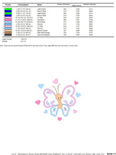 Cargar imagen en el visor de la galería, Butterfly embroidery design - Cute embroidery designs machine embroidery pattern - Baby girl embroidery file - instant download digital pes
