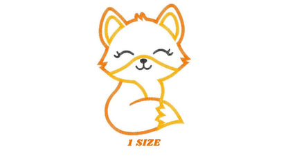 Fox embroidery designs - Red Fox embroidery design machine embroidery pattern - Woodland Animal embroidery - Fox Applique - instant download