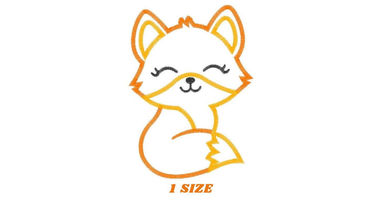 Fox embroidery designs - Red Fox embroidery design machine embroidery pattern - Woodland Animal embroidery - Fox Applique - instant download