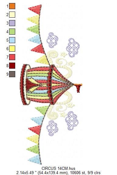 Circus embroidery design - Fair embroidery designs machine embroidery pattern - Tent embroidery file - instant embroidery download digital