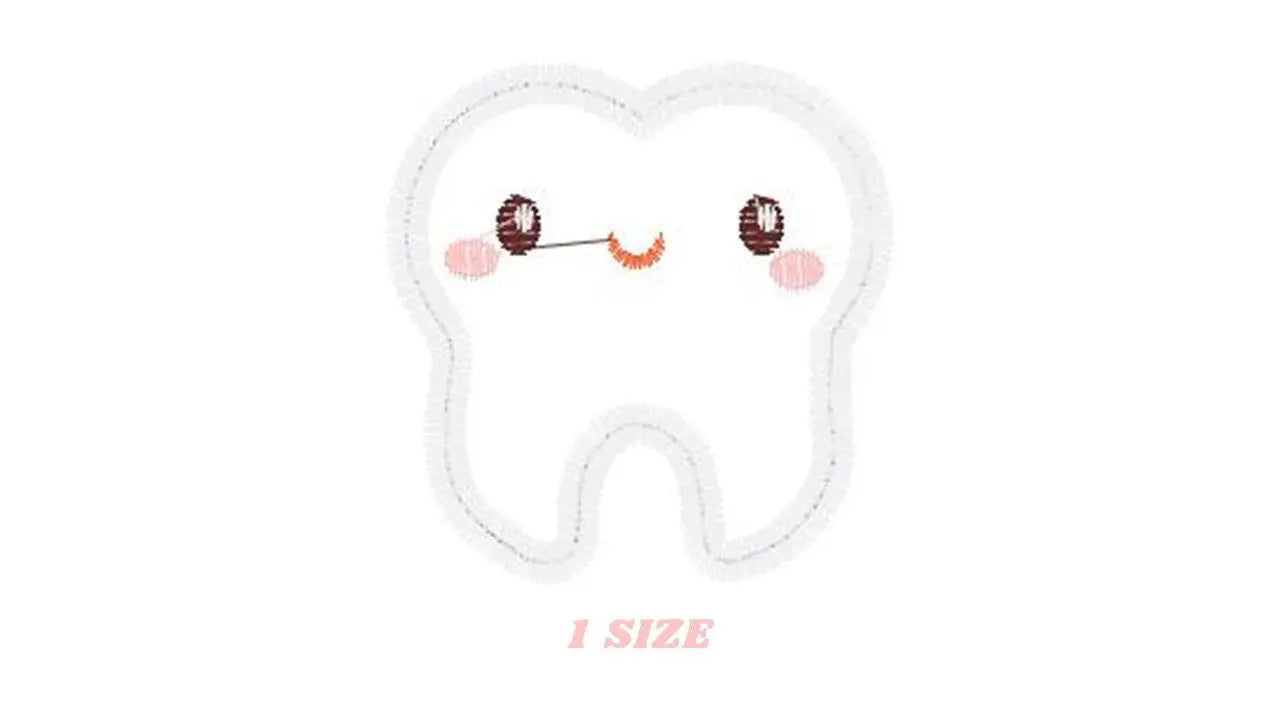 Tooth embroidery designs - Teeth embroidery design machine embroidery ...