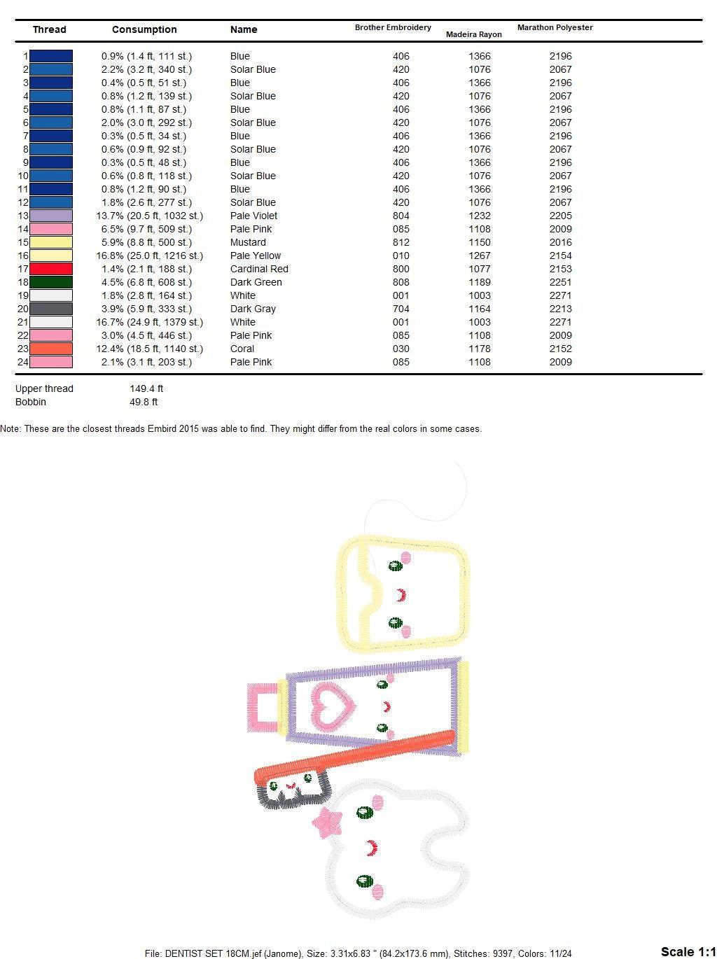 Toothbrush embroidery designs - Toothpaste embroidery design machine embroidery pattern - Dentist embroidery file - Dental instant download