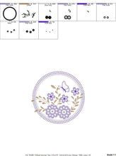 Carica l&#39;immagine nel visualizzatore di Gallery, Frame embroidery designs - Flower stamp embroidery design machine embroidery pattern - Daisy embroidery file - embroidery digital download
