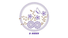 Carica l&#39;immagine nel visualizzatore di Gallery, Frame embroidery designs - Flower stamp embroidery design machine embroidery pattern - Daisy embroidery file - embroidery digital download
