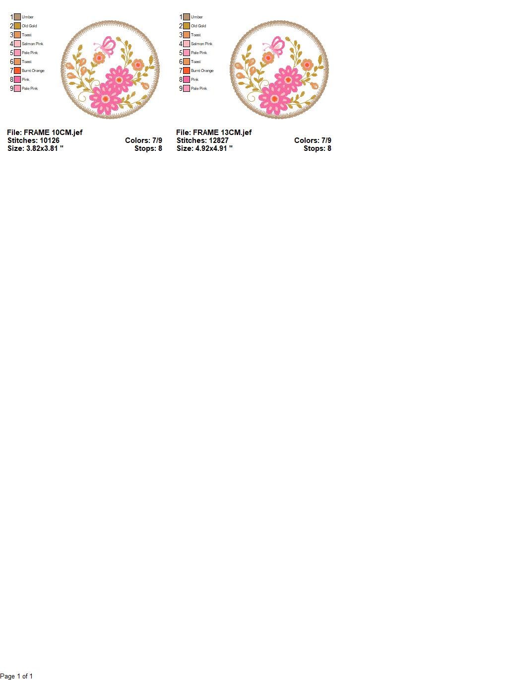 Frame embroidery designs - Flower embroidery design machine embroidery pattern - Daisy embroidery file girl embroidery - Flower frame design