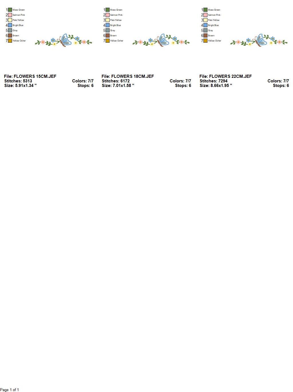 Butterfly embroidery design - Delicate Flowers embroidery designs machine embroidery pattern - Kitchen Towel embroidery file - pes download