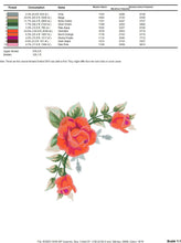 Cargar imagen en el visor de la galería, Roses corner embroidery designs - Flower embroidery design machine embroidery pattern - Monogram Frame embroidery file - pes jef vip vp3 dst
