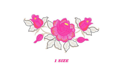 Roses embroidery designs - Flower embroidery design machine embroidery pattern - Floral embroidery file - instant embroidery download pes Marcia Embroidery