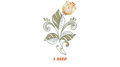 Delicate flower embroidery designs - Tulip embroidery design machine embroidery pattern - Floral laurel embroidery file - instant download Marcia Embroidery