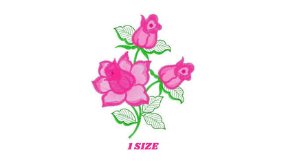 Roses embroidery designs - Flower embroidery design machine embroidery pattern - Floral embroidery file - instant embroidery download pes - Marcia Embroidery