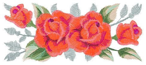 Roses embroidery designs - Flower embroidery design machine embroidery pattern - Floral embroidery file - instant embroidery download pes - Marcia Embroidery