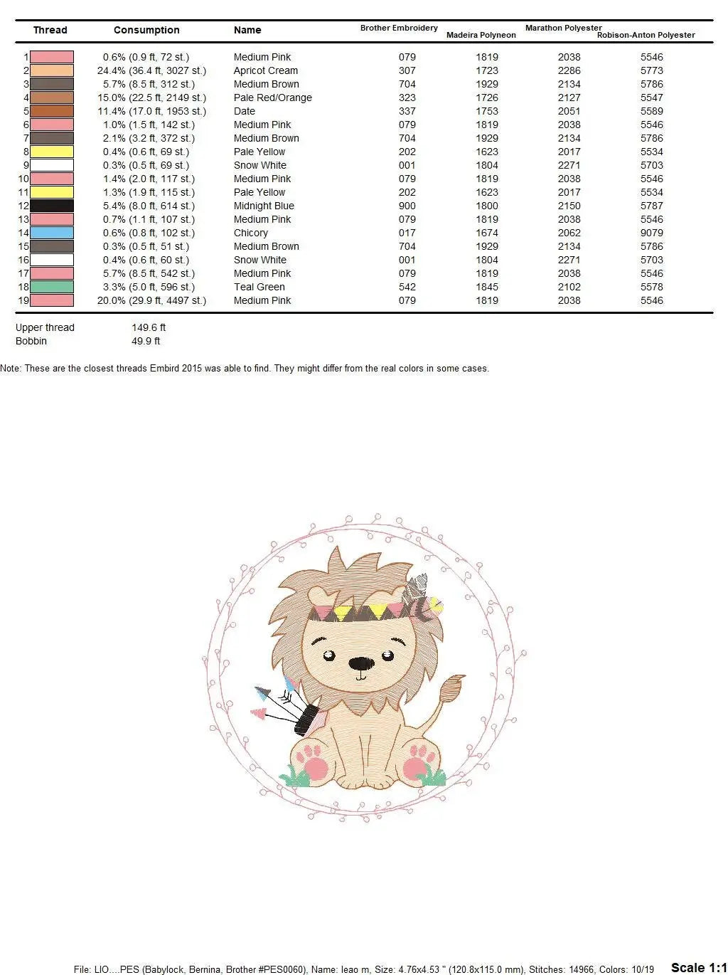 Lion embroidery designs - Safari embroidery design machine embroidery pattern - Baby boy embroidery file - Lion Indian embroidery download Marcia Embroidery