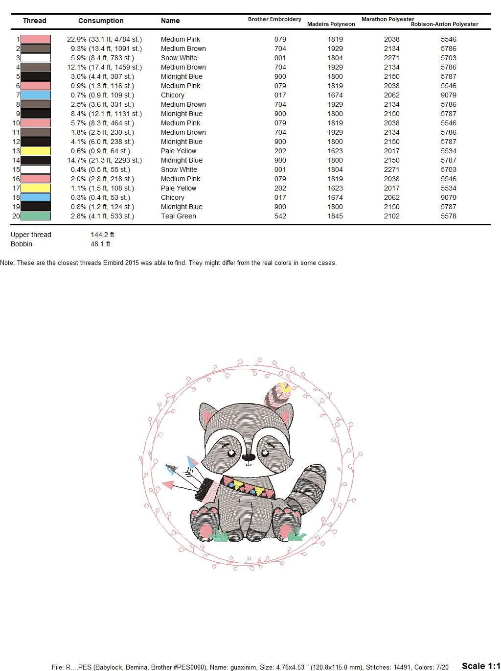 Raccoon embroidery designs - Woodland animal embroidery design machine embroidery pattern - Baby boy embroidery file - instant download pes - Marcia Embroidery